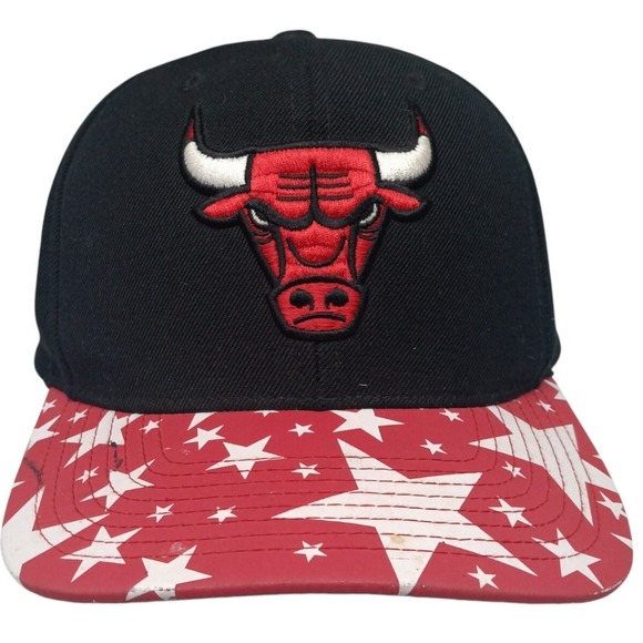 Mitchell & Ness Other - Chicago Bulls Mitchell & Ness Black Red‎ White Stars Snapback Cap Hat